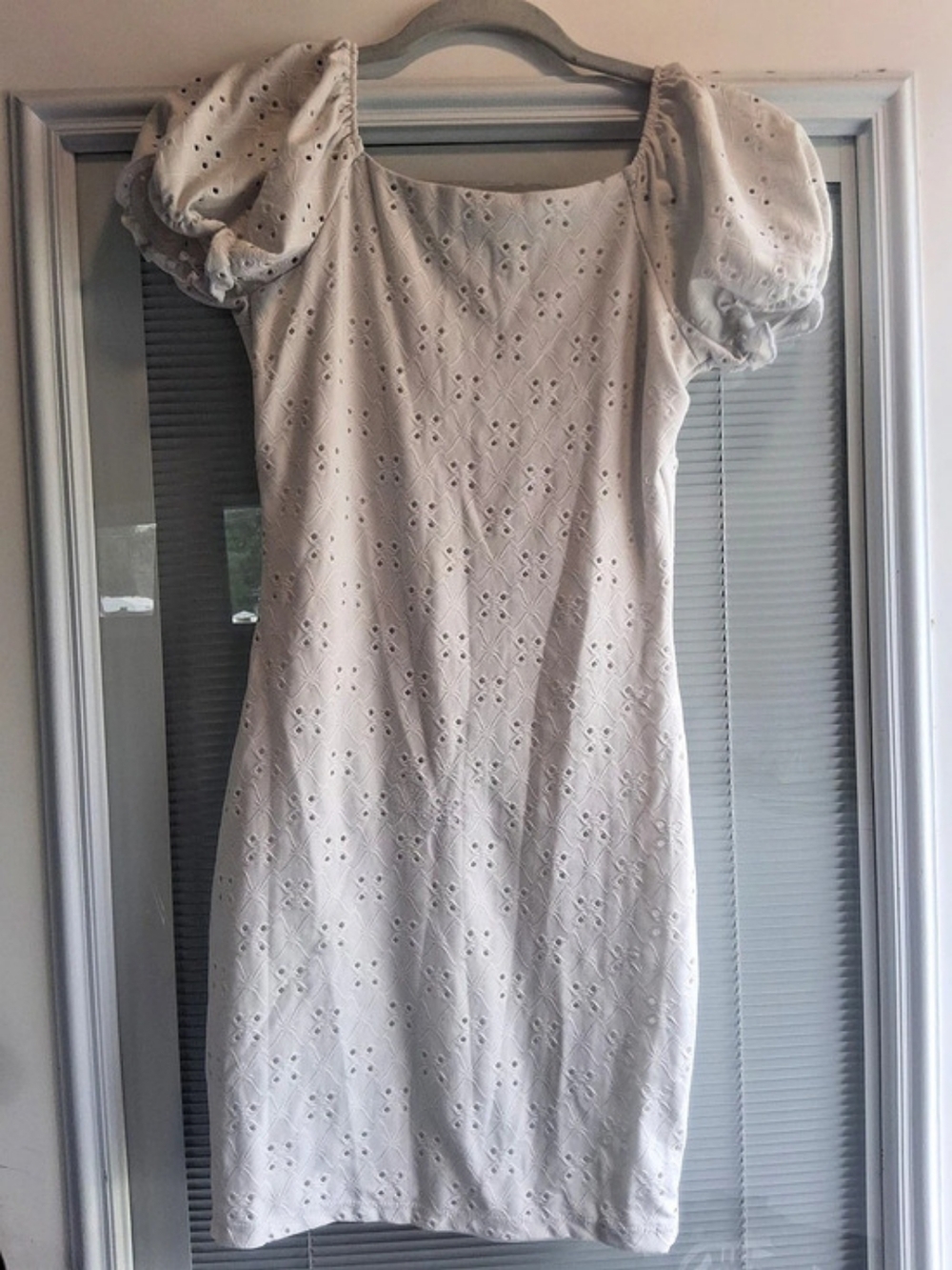 rue21 Eyelet Mini Dress in White Like New